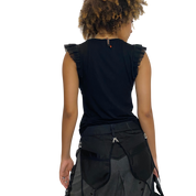 Vintage Cop Copine Black Top (M)