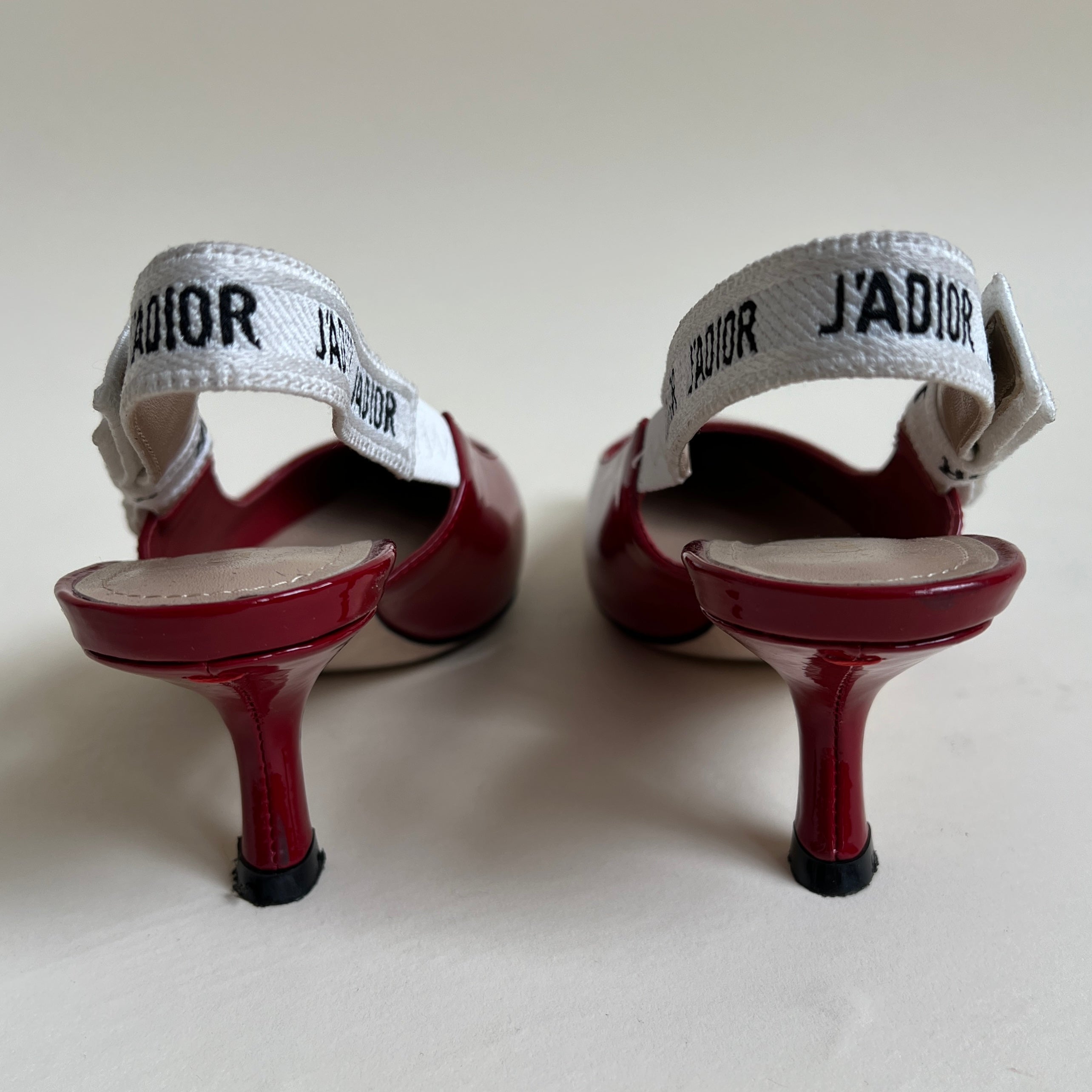 J’adior patent leather sling back pumps (9)
