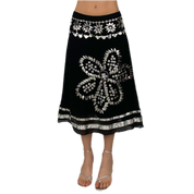 Floral Embellished Midi Skirt (M)