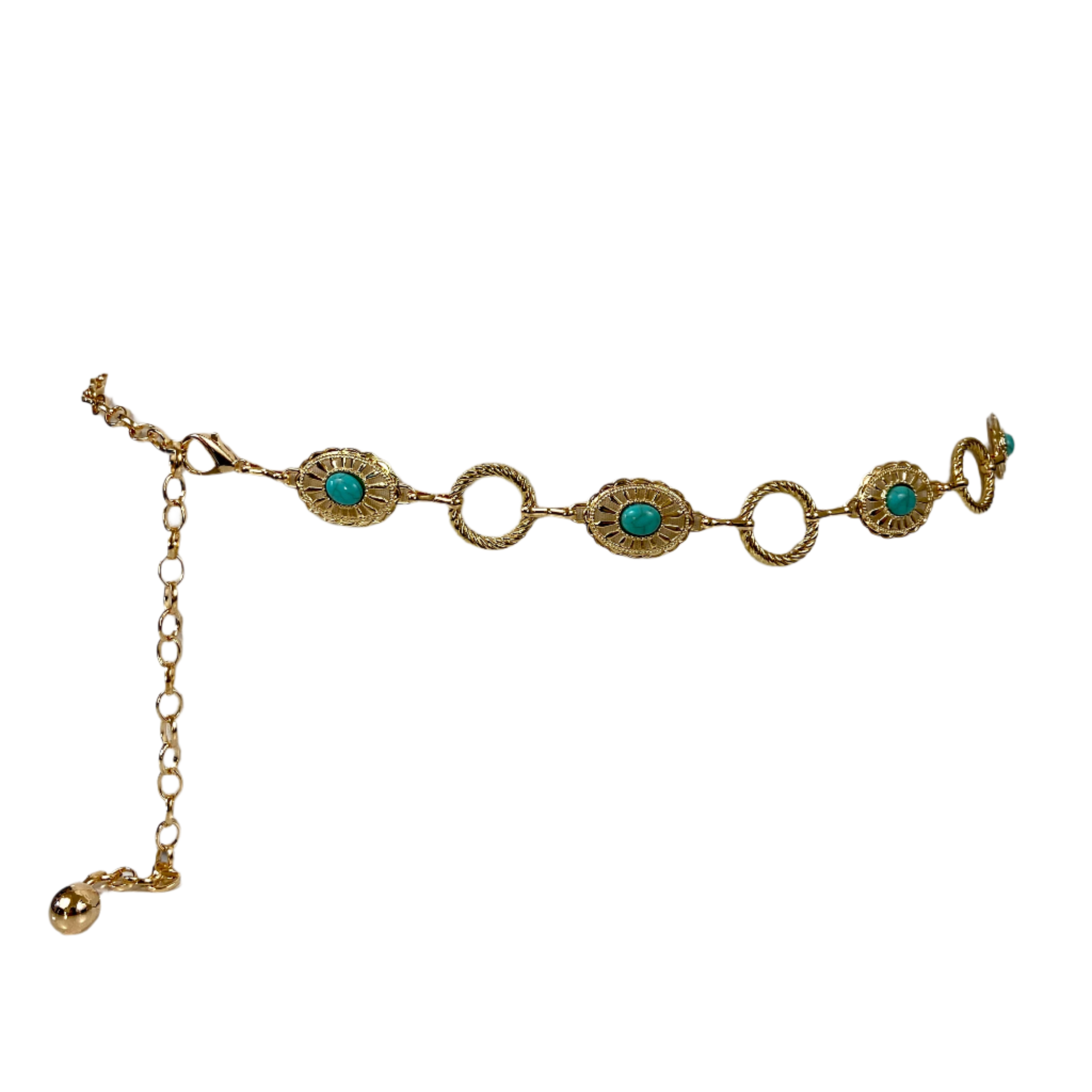 Simple gold waist chain belt