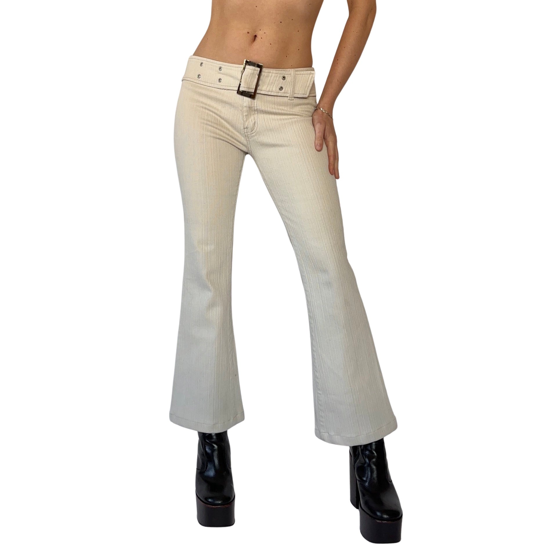 Y2K Belted Flares (S)