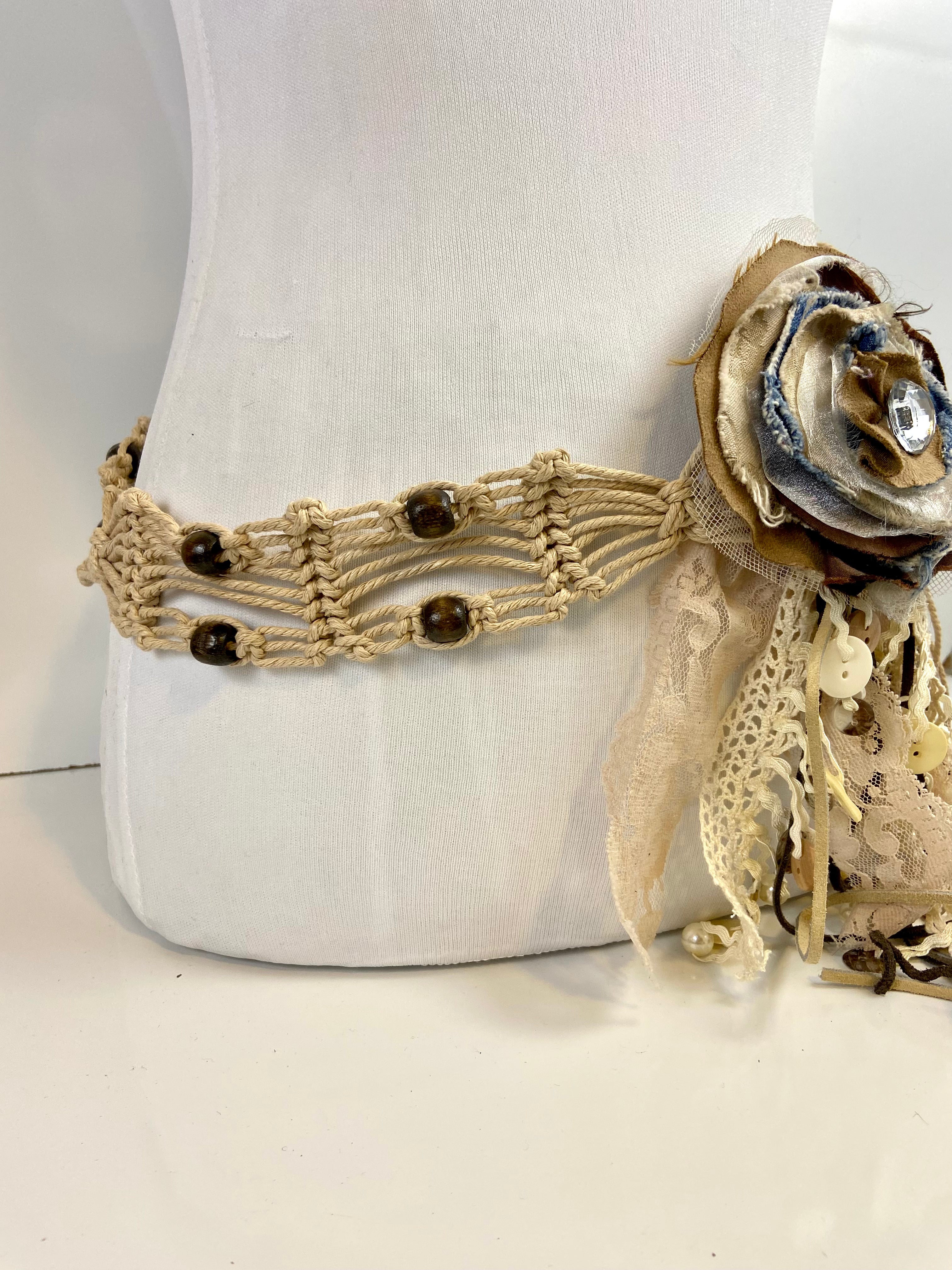 Flower boho belt