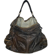 Vintage Italian Large Leather Hand Bag