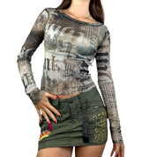 Deadstock Christian Audigier Cargo Mini Skirt (XS/S)