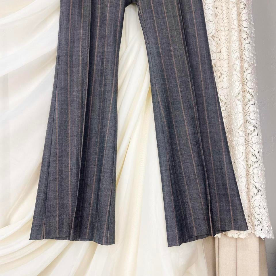 2000s Pinstripe Corset Flare Pants (S)