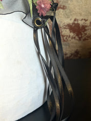 Sheer Black Flower Belt