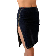 Y2K Tommy Jeans Zip Skirt (XS)