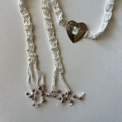 Heart Concho Buckle Fringe Scarf