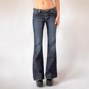 Y2K Low Rise Flare Jeans (XS/S)