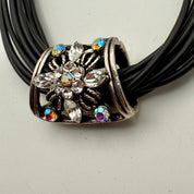 Sparkle Floral Pendant Choker