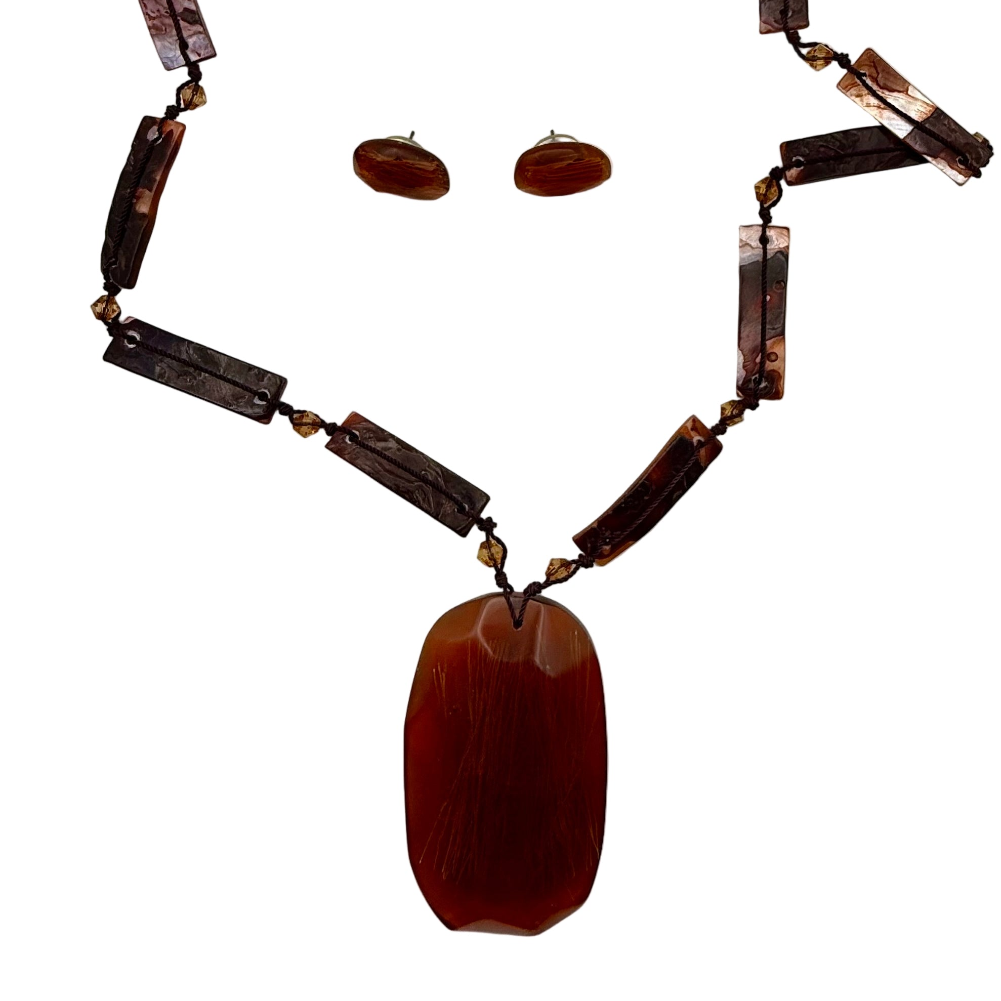 Earth Tone Gemstone Jewelry Set