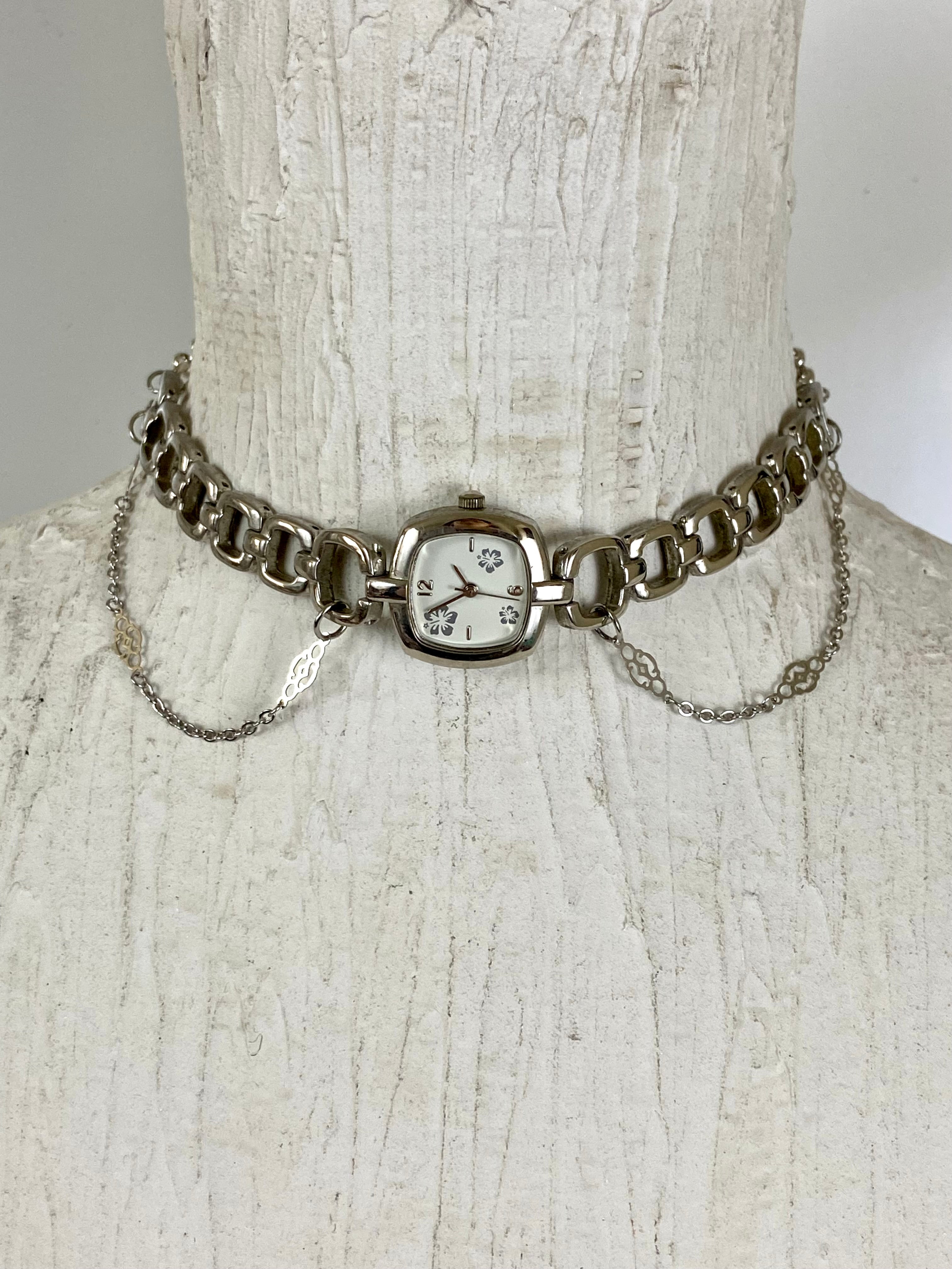 Layered watch choker