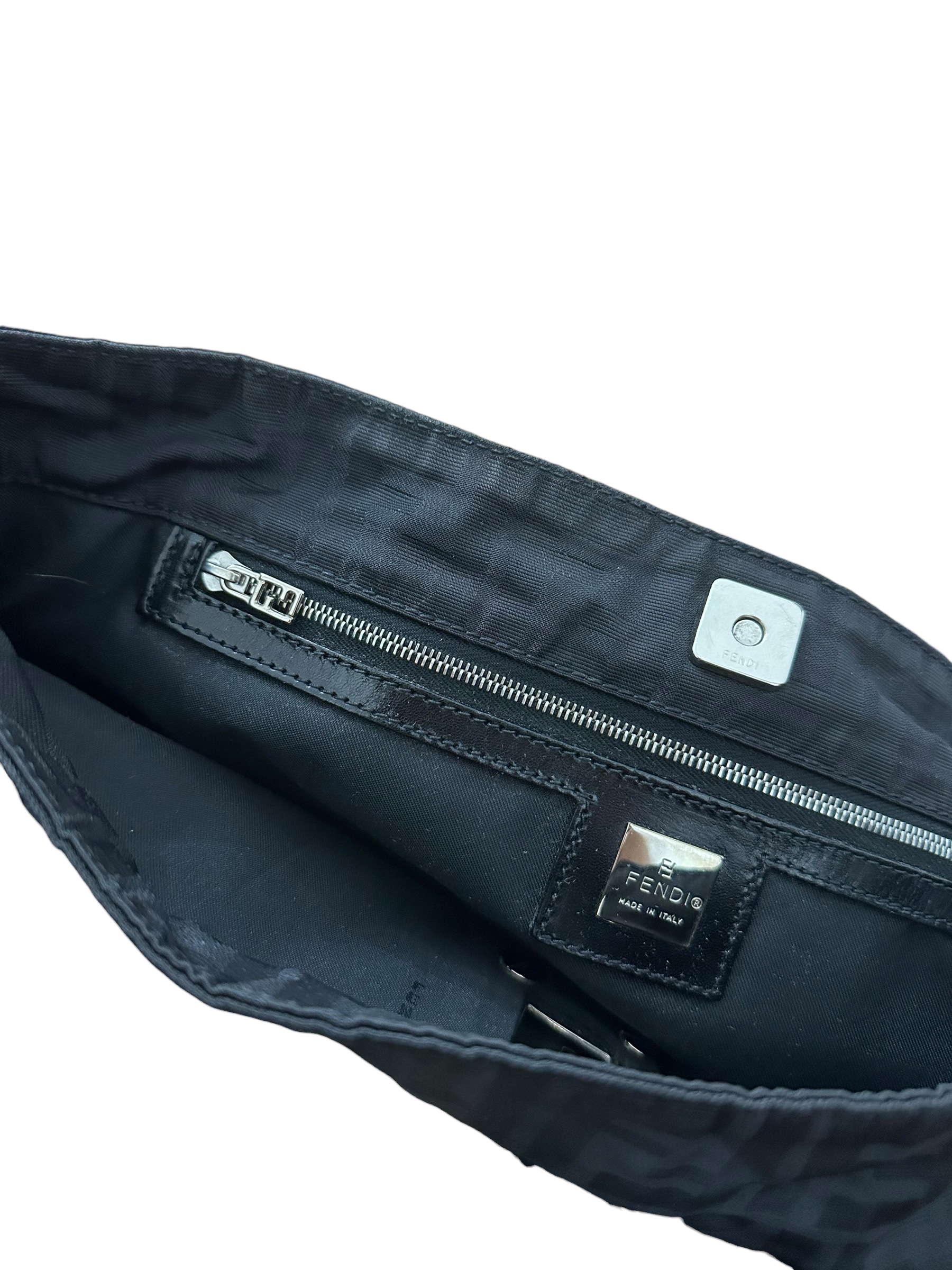 Vintage Fendi Monogram Baguette Shoulder Bag