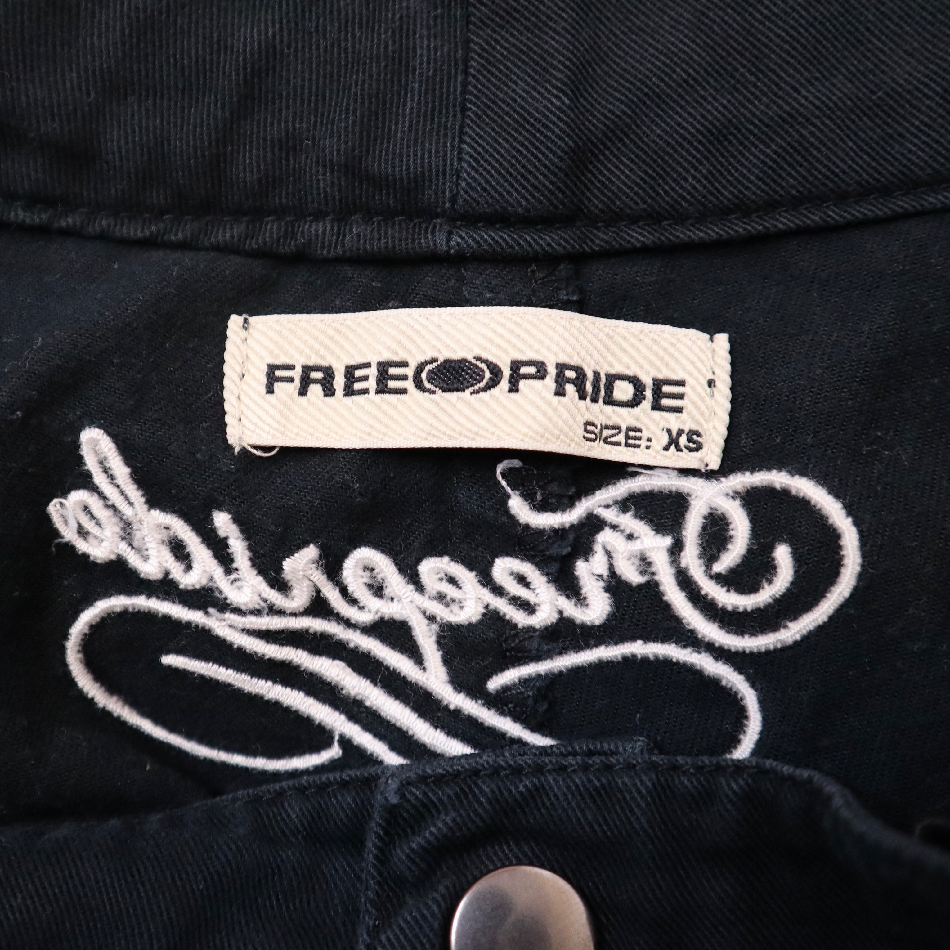 Y2K Black Low Rise Cargo Pants (S)