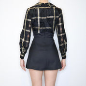 70s Statement Collar Mini Dress (S)