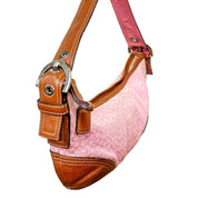Y2K Baby Pink Monogram Coach Bag