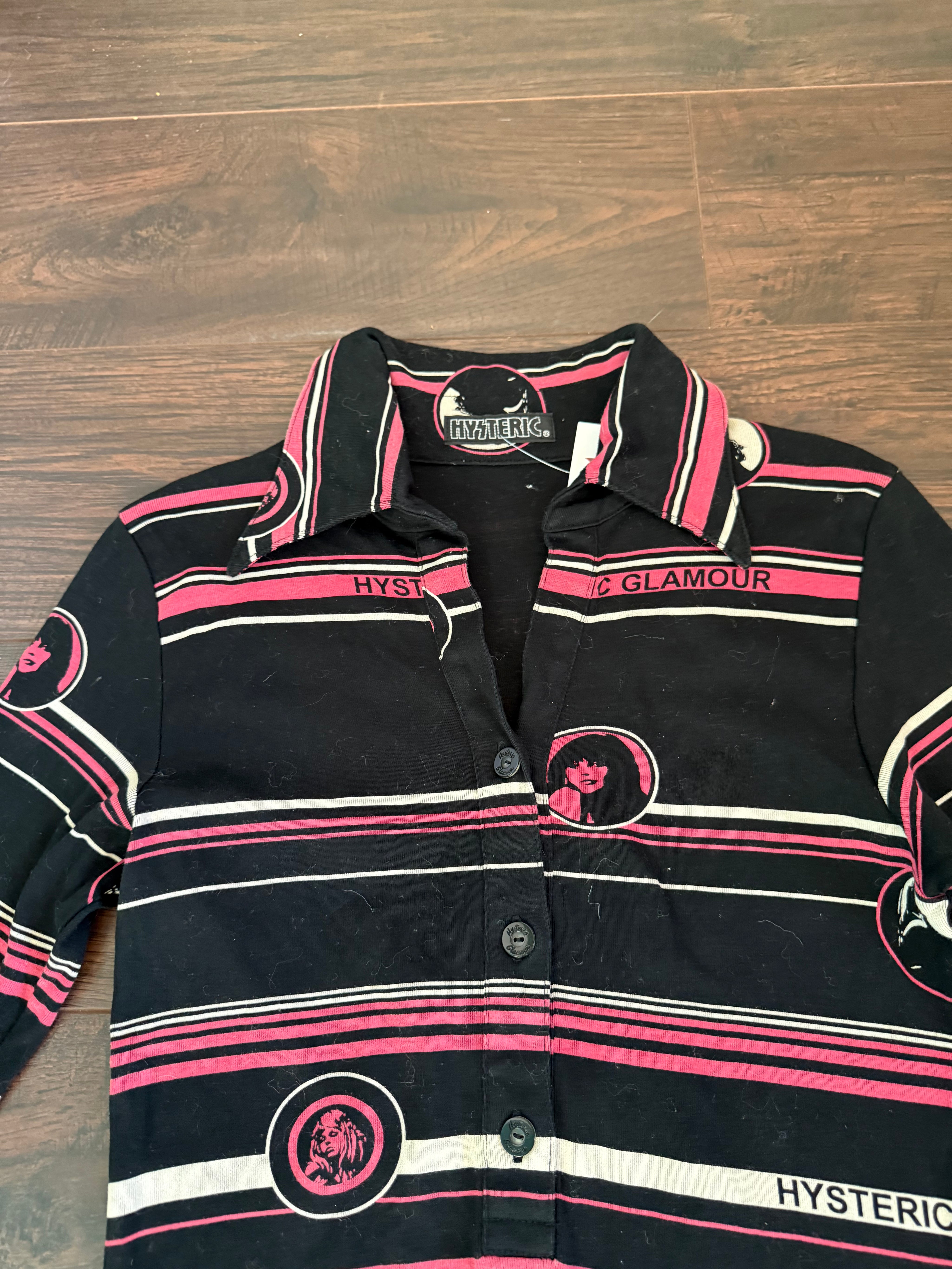 Rare Hysteric Glamour Striped Top (S)
