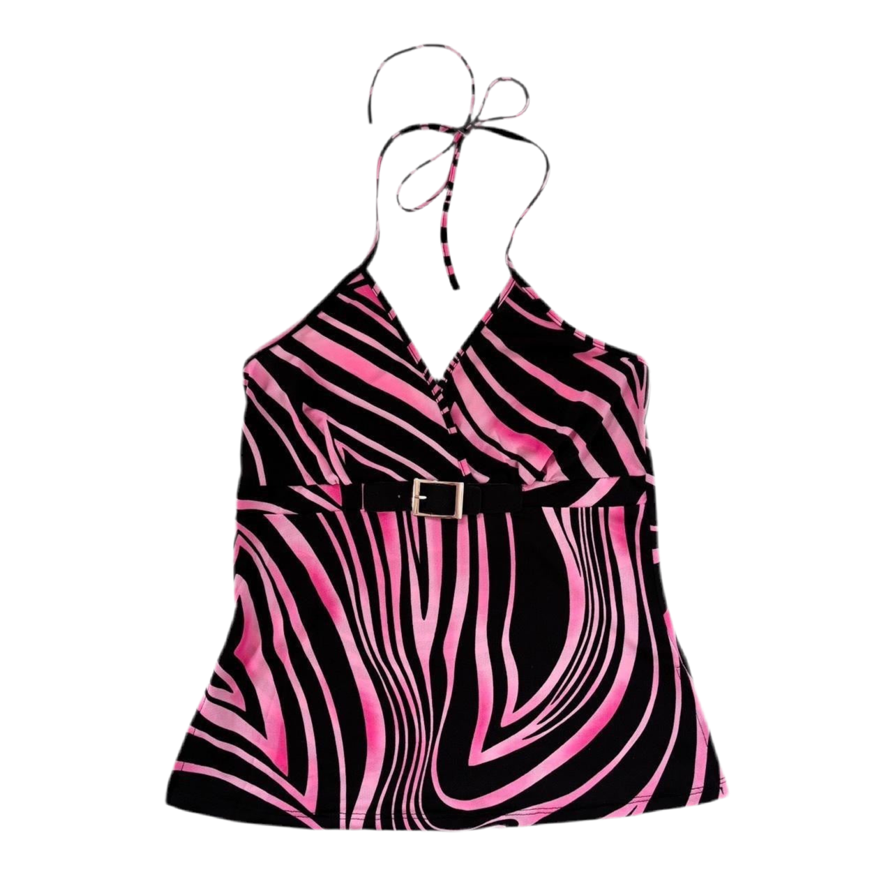 Y2K Groovy Buckle Halter (S/M)