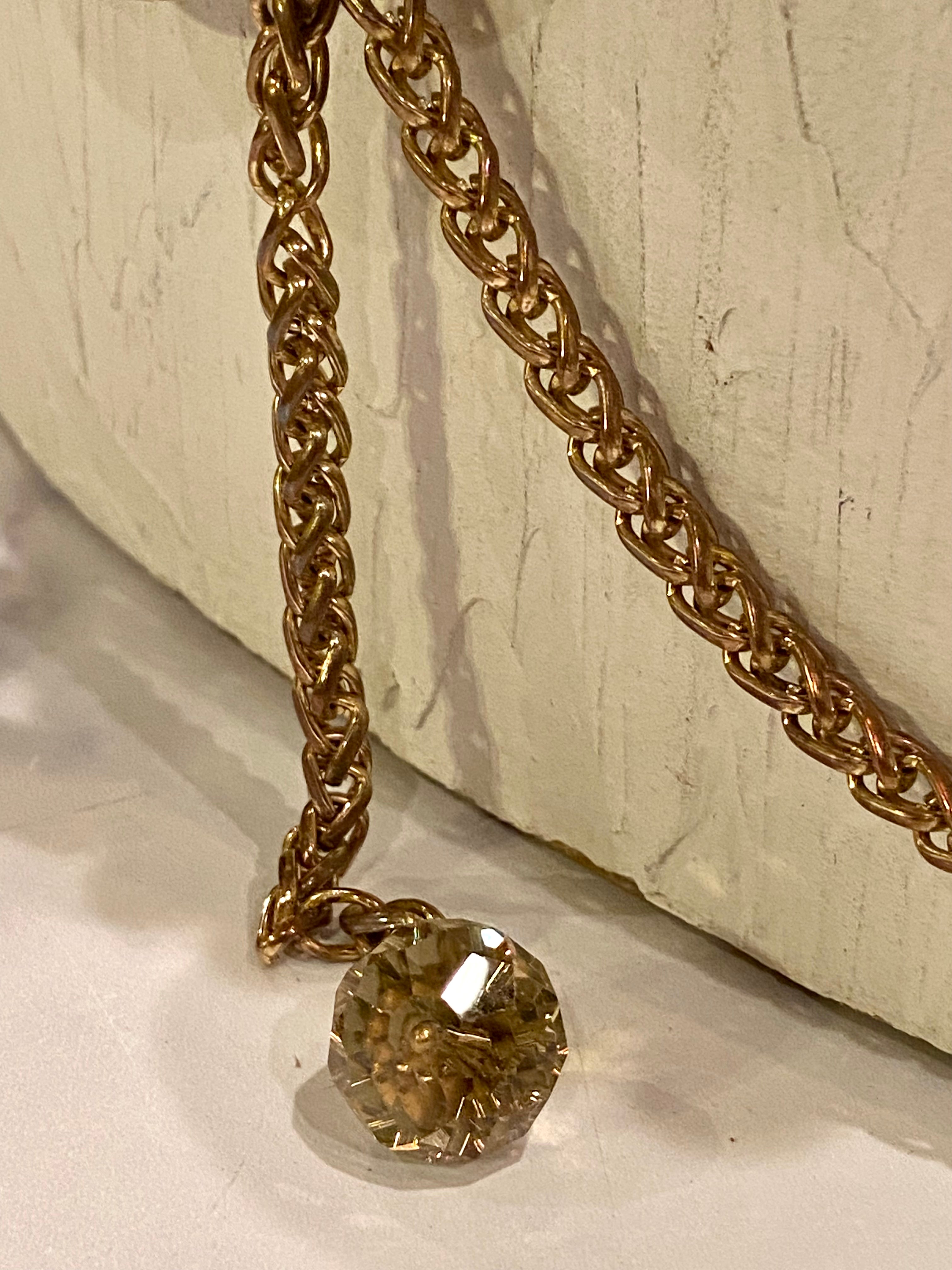 Metallic tone &  beads belt