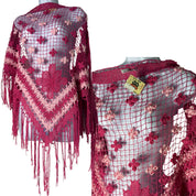 Deadstock Y2K lucky brand crochet shawl