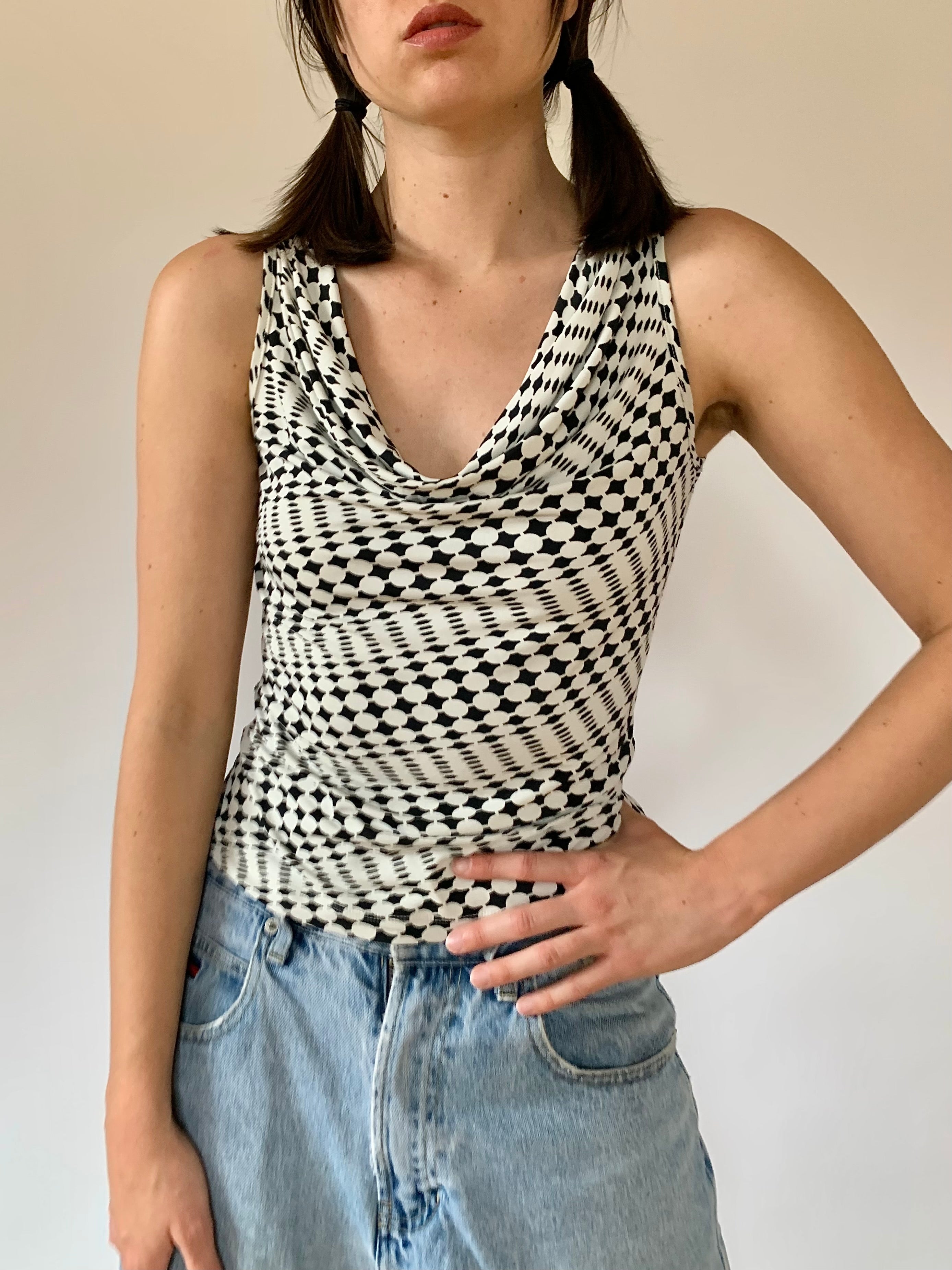 Vintage Geometric Tank - Small