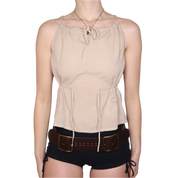 Y2K COP COPINE Tan Tank Top (S/M)