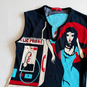 Noun Paris Woman on Phone Graphic (M)
