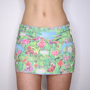 Y2K Tropical Mini Skirt (M)