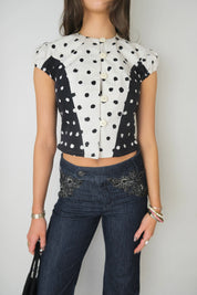 Polka Dot Blouse (XS)