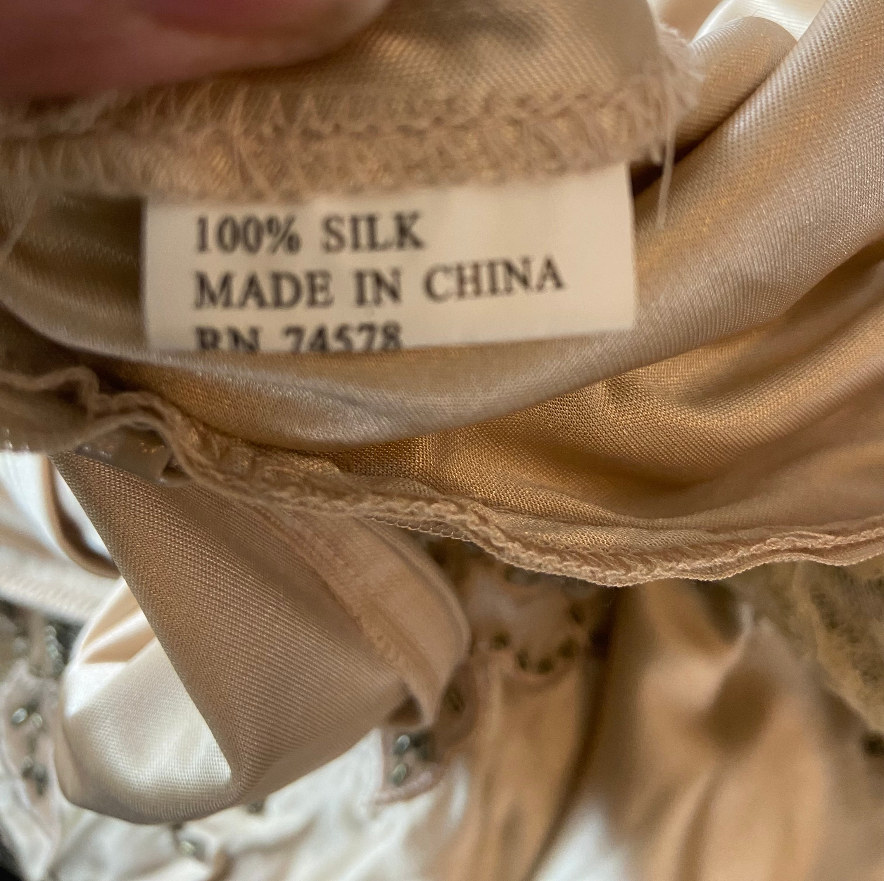 Cache Satin Gold A-line Dress