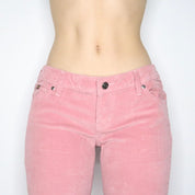 Y2K Pink Low Rise Flare Pants (M)