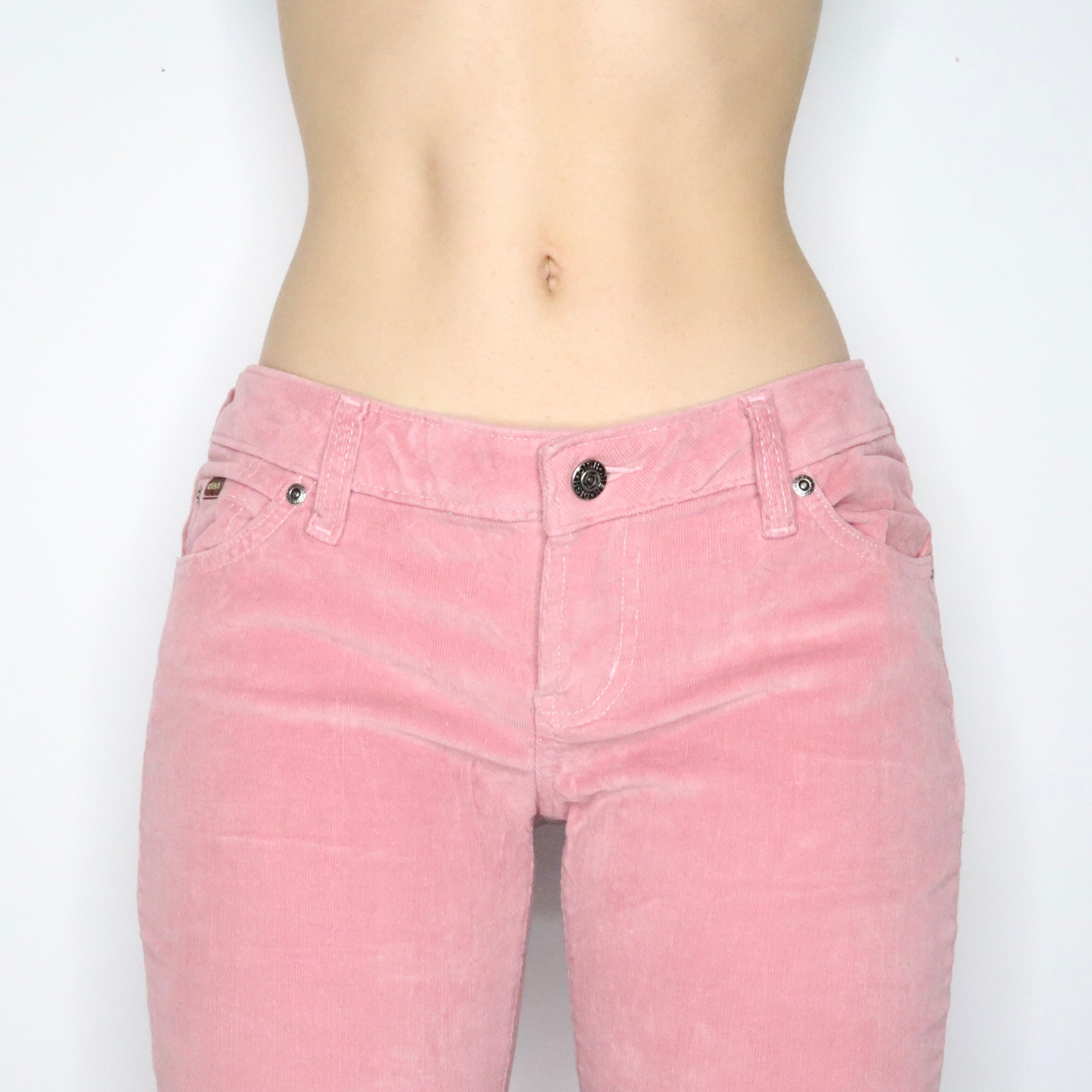Y2K Pink Low Rise Flare Pants (M)