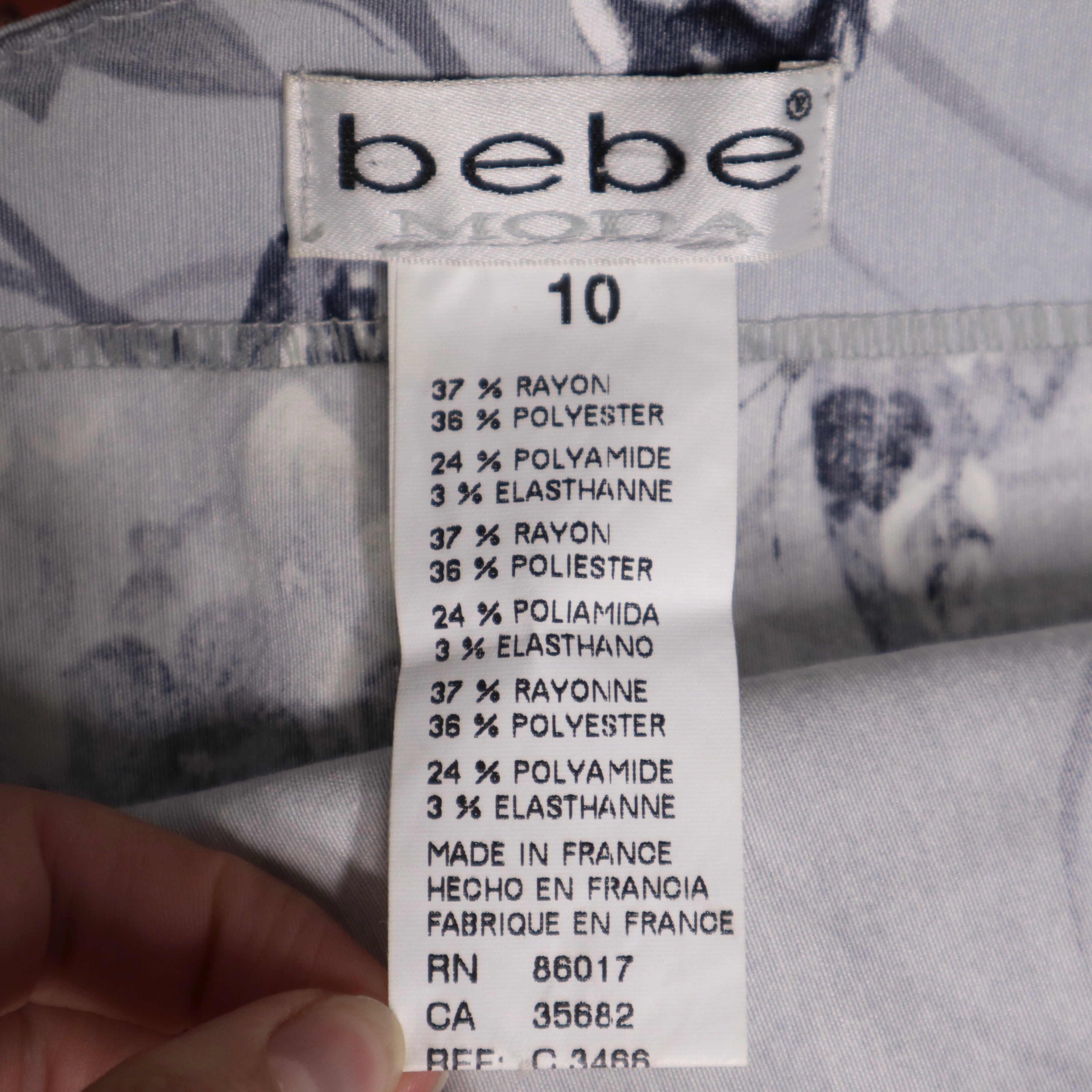 Y2K BEBE Gray Butterfly Tube Top (M)
