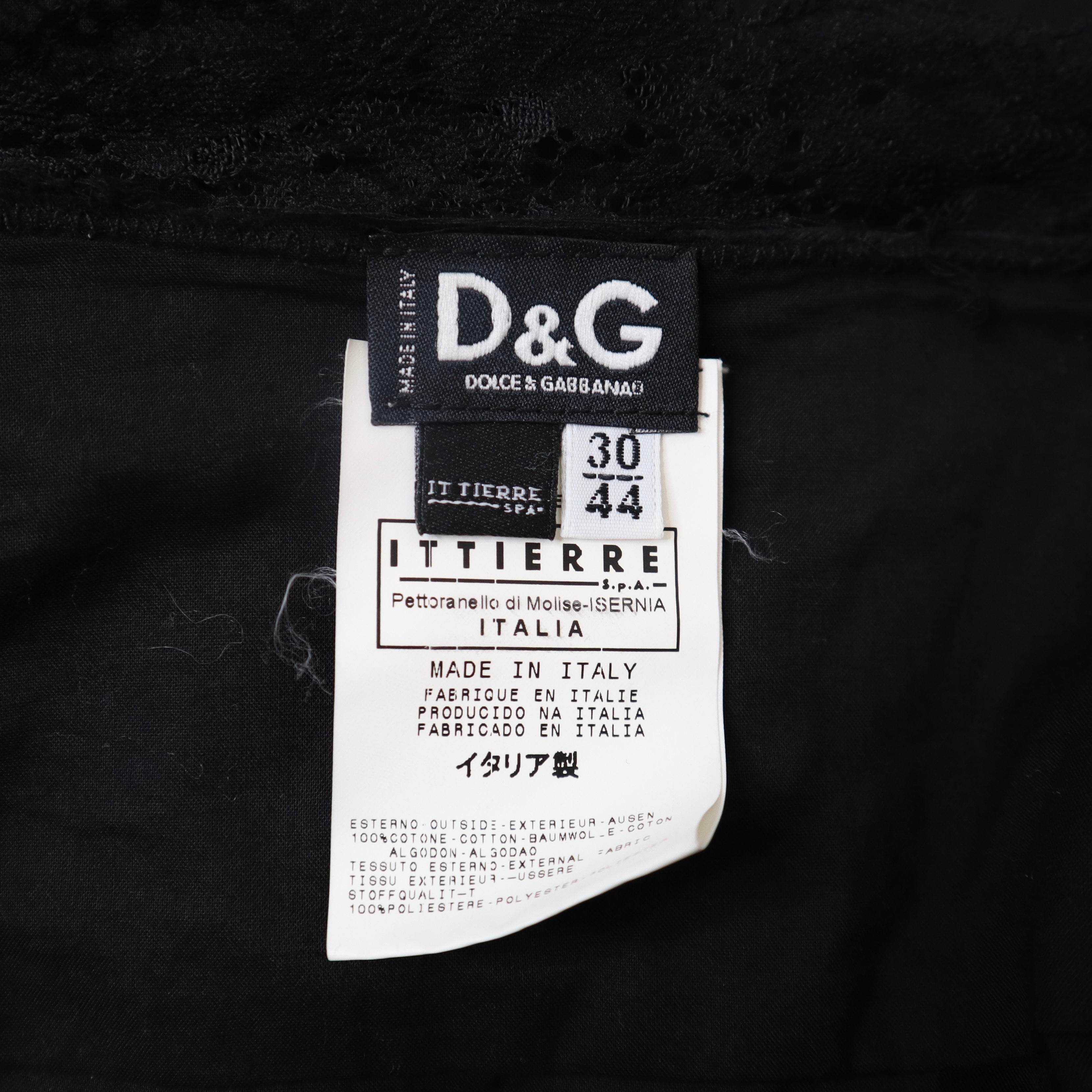 DOLCE & GABBANA Black Blouse (M)
