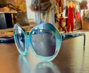 Halston Oversized Blue Oval
Sunglasses