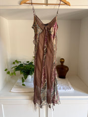 Vintage Euro Silk Dress (XS)