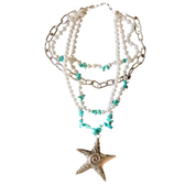 Starfish on layers choker