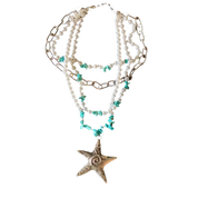 Starfish on layers choker