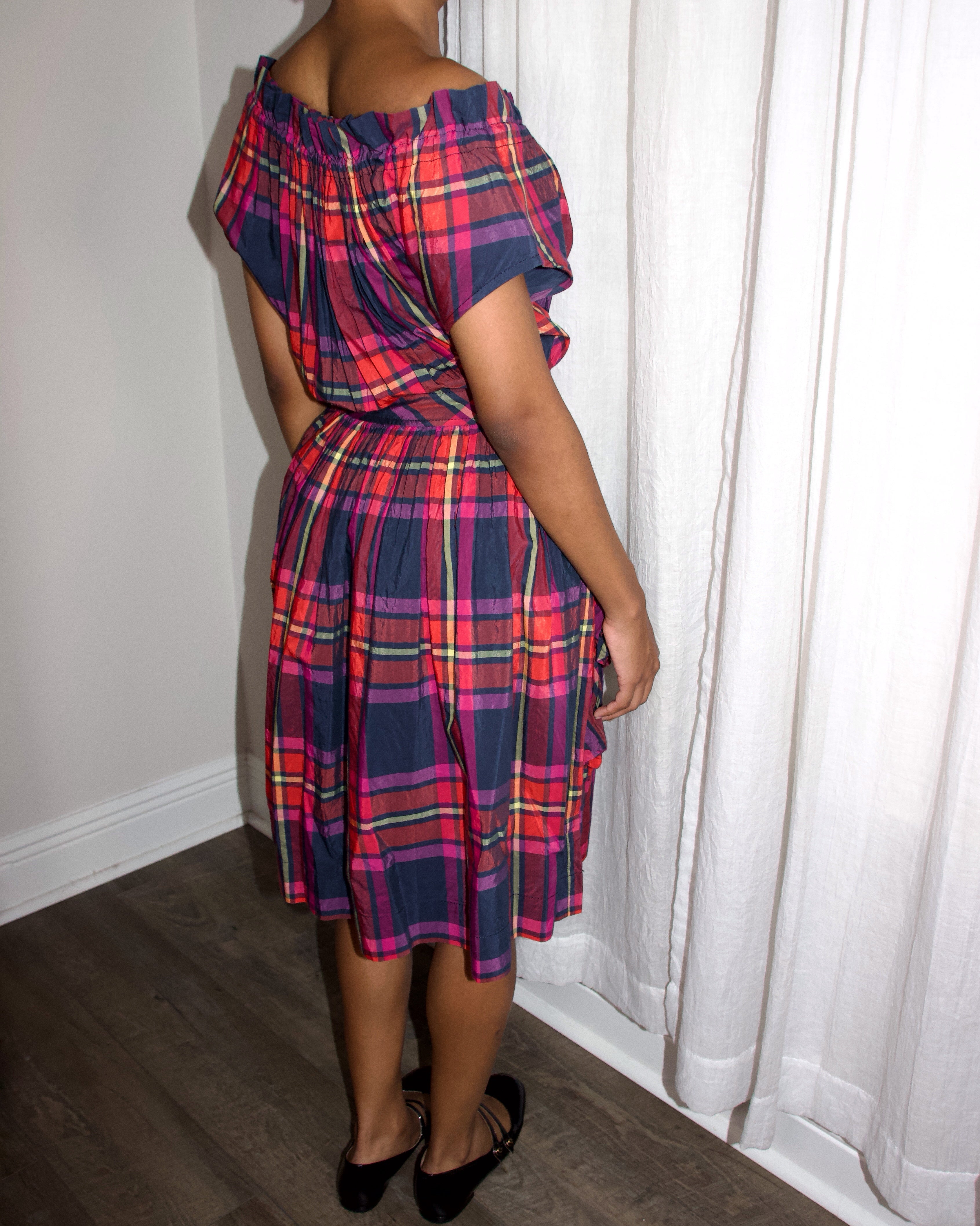 00s Vivienne Westwood Plaid Mini Dress (XXS/XS)