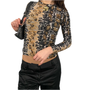 Sequin Snakeskin Long Sleeve (S)