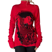 Embellished Graphic Sweater (L)