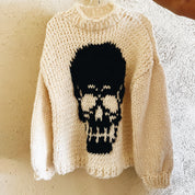 Cozy Hand Knit Skull Sweater