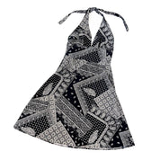 Bandana Print Halter Dress (M)