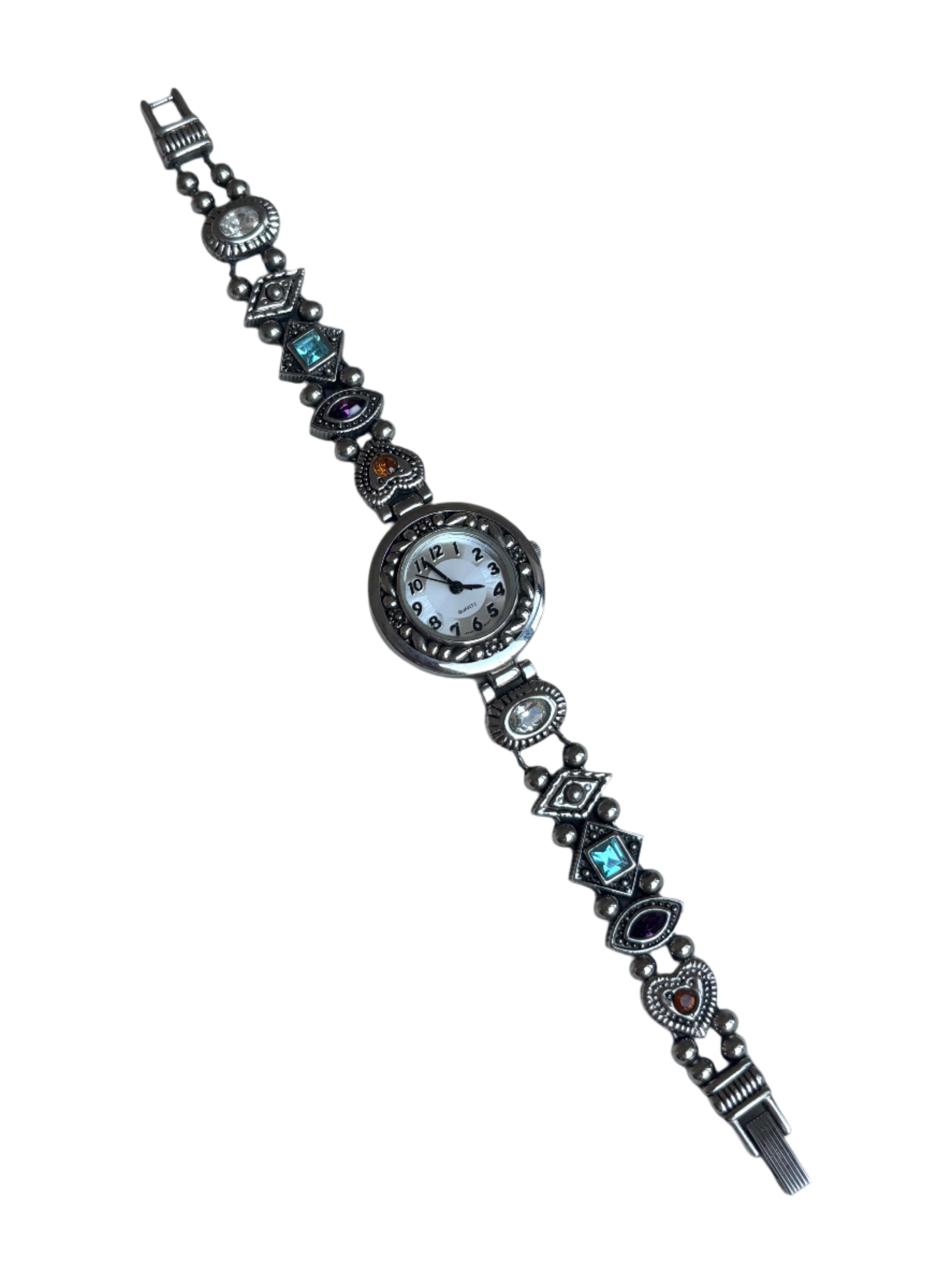 Jeweled Sliding Charm Watch