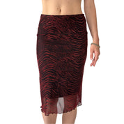 90s Vampy Midi Skirt (XS)