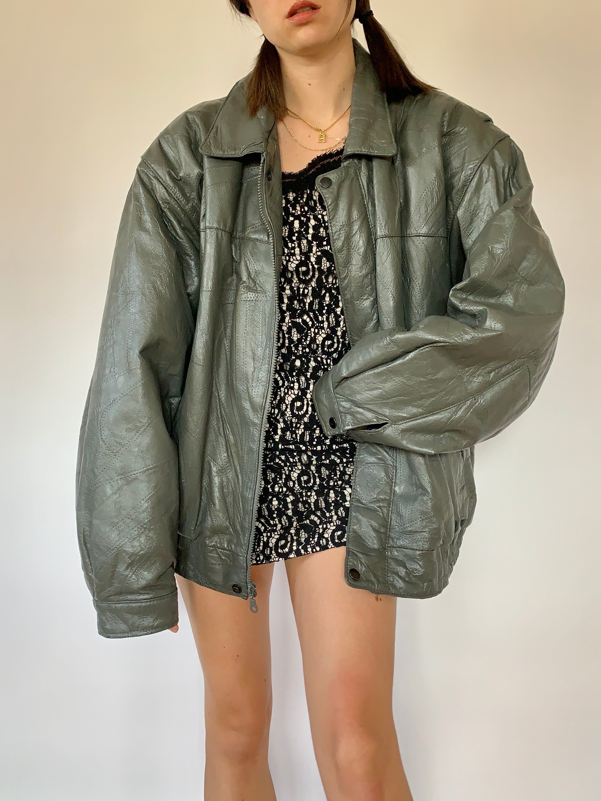 Vintage Leather Jacket - XL