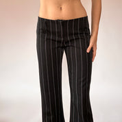 Y2K Pinstripe Flares (XS/S)