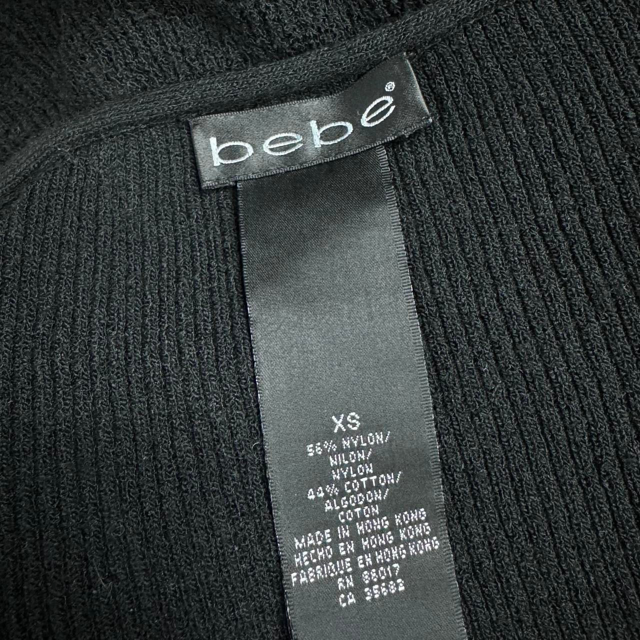 Bebe Y2K Knit Ruffle Blouse (XS)
