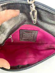Coach Signature Clip Demi
Flap Shoulder Handbag
