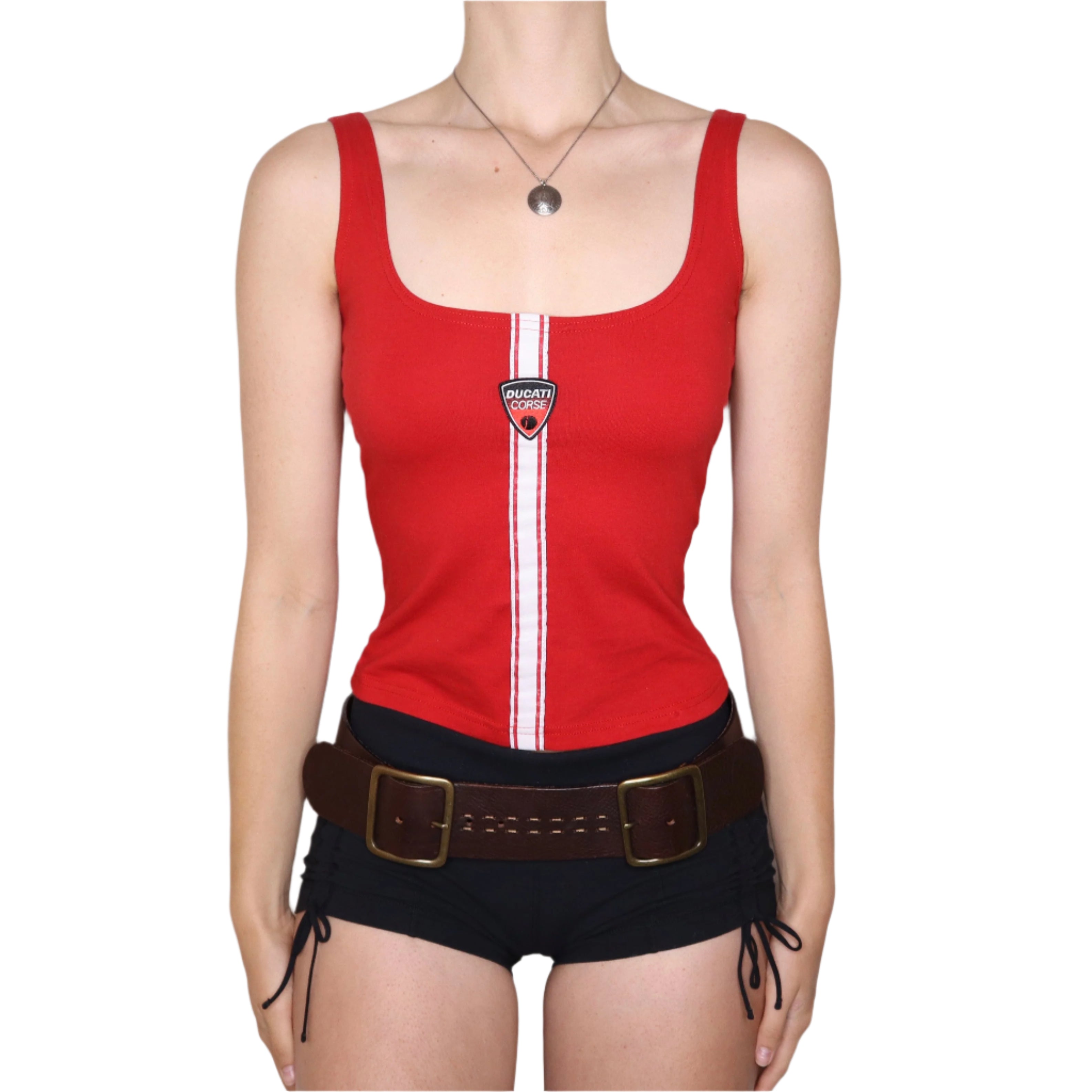 Y2K DUCATI Red Racing Tank Top (S)